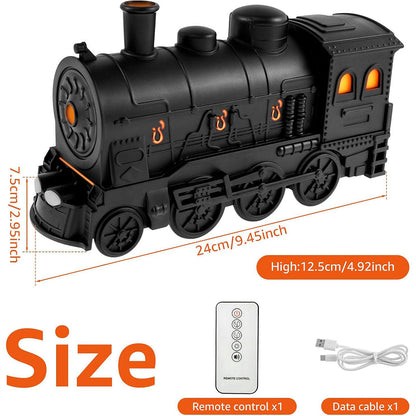 Train Diffuseur D Huiles Essentielles et Humidificateur Ultra-Silencieux de 300ml – معطر جو على شكل قطار