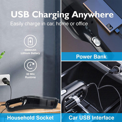 Aspirateur de voiture sans fil 10000PA Rechargeable – مكنسة كهربائية لاسلكية