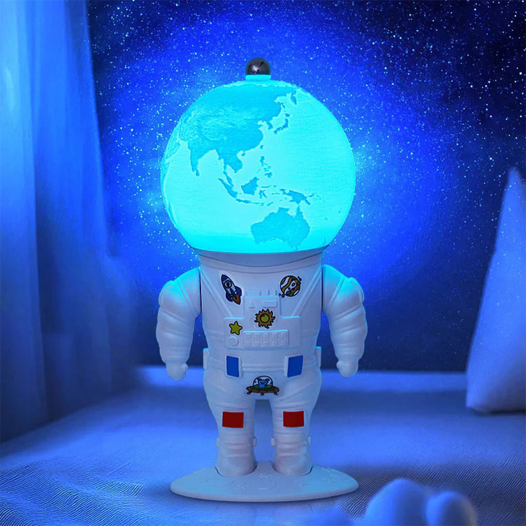 Lampe Astronaute lunaire avec télécommande et LED 16 couleurs – مصباح رجل الفضاء