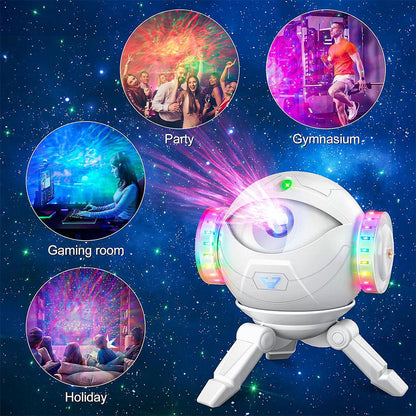 Projecteur Galaxie Astronaute éclairage étoilé réglable à 360° avec télécommande – جهاز عرض نجوم ومكبر صوت