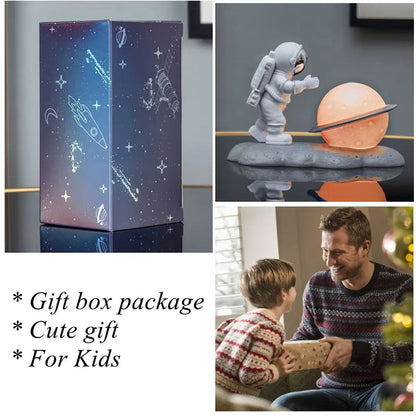 Astronaute Veilleuse Décoration De Bureau Lune Spaceman Résine