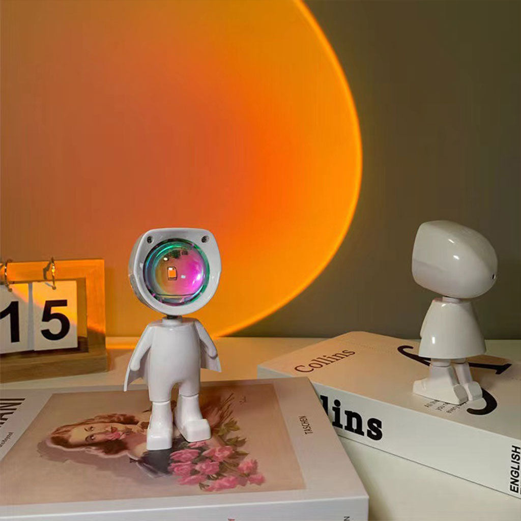 Astronaute Lampe de coucher de soleil pour chambre et décoration intérieure