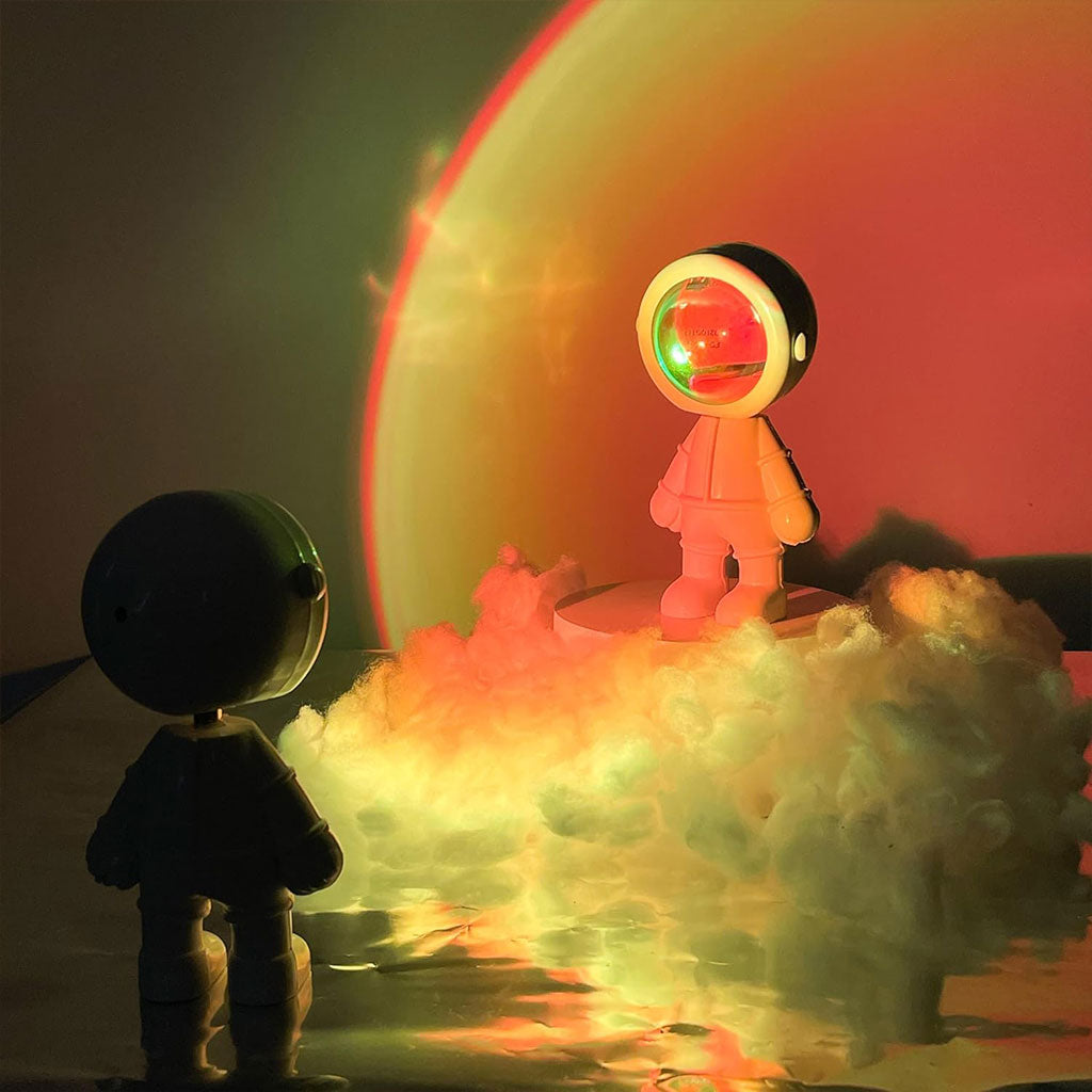Astronaute Lampe de coucher de soleil pour chambre et décoration intérieure