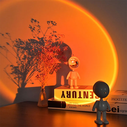 Astronaute Lampe de coucher de soleil pour chambre et décoration intérieure