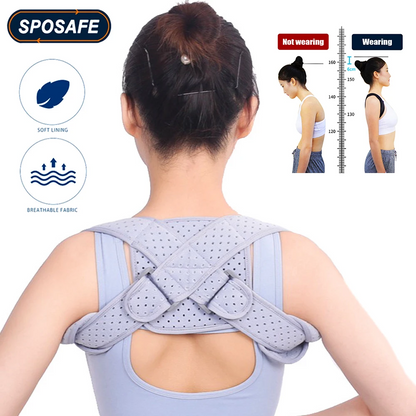 Attelle de clavicule et de posture du dos pour adultes et enfants تنزوت
