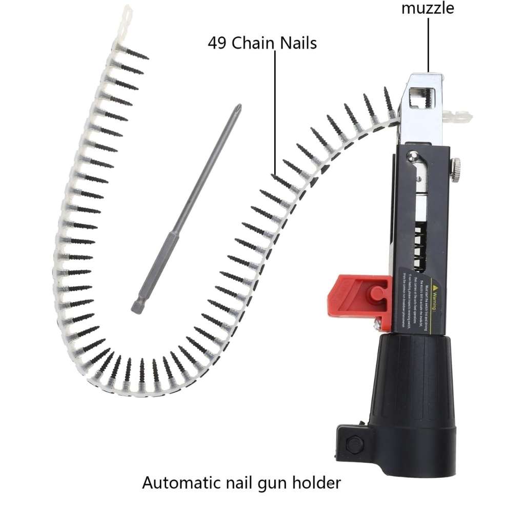 Adaptateur de Cloueur Automatique à Chaîne pour Visseuse – محول مسدس مسامير أوتوماتيكي بسلسلة لمفك البراغي