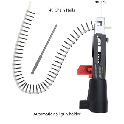 Adaptateur de Cloueur Automatique à Chaîne pour Visseuse – محول مسدس مسامير أوتوماتيكي بسلسلة لمفك البراغي