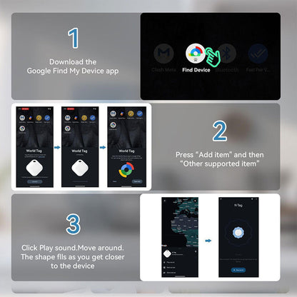 AXIOM GPS Tag Fonctionne avec l’application Google Find My Device – جهاز تعقب ذكي