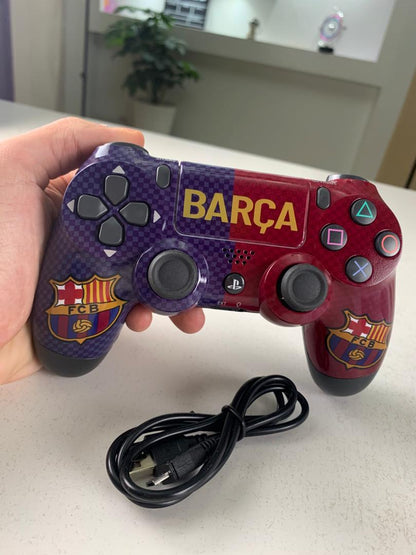 SONY DualShock Manette PS4 Sans Fil, Batterie Rechargeable (High Copy) – Edition Barça