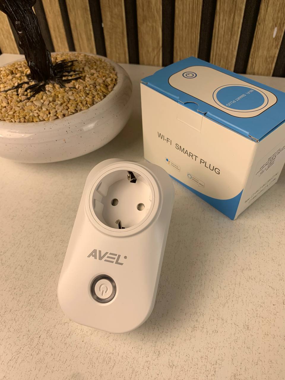 AVEL Prise intelligente WiFi avec commande vocale GM - مقبس طاقة ذكي (ويفي)