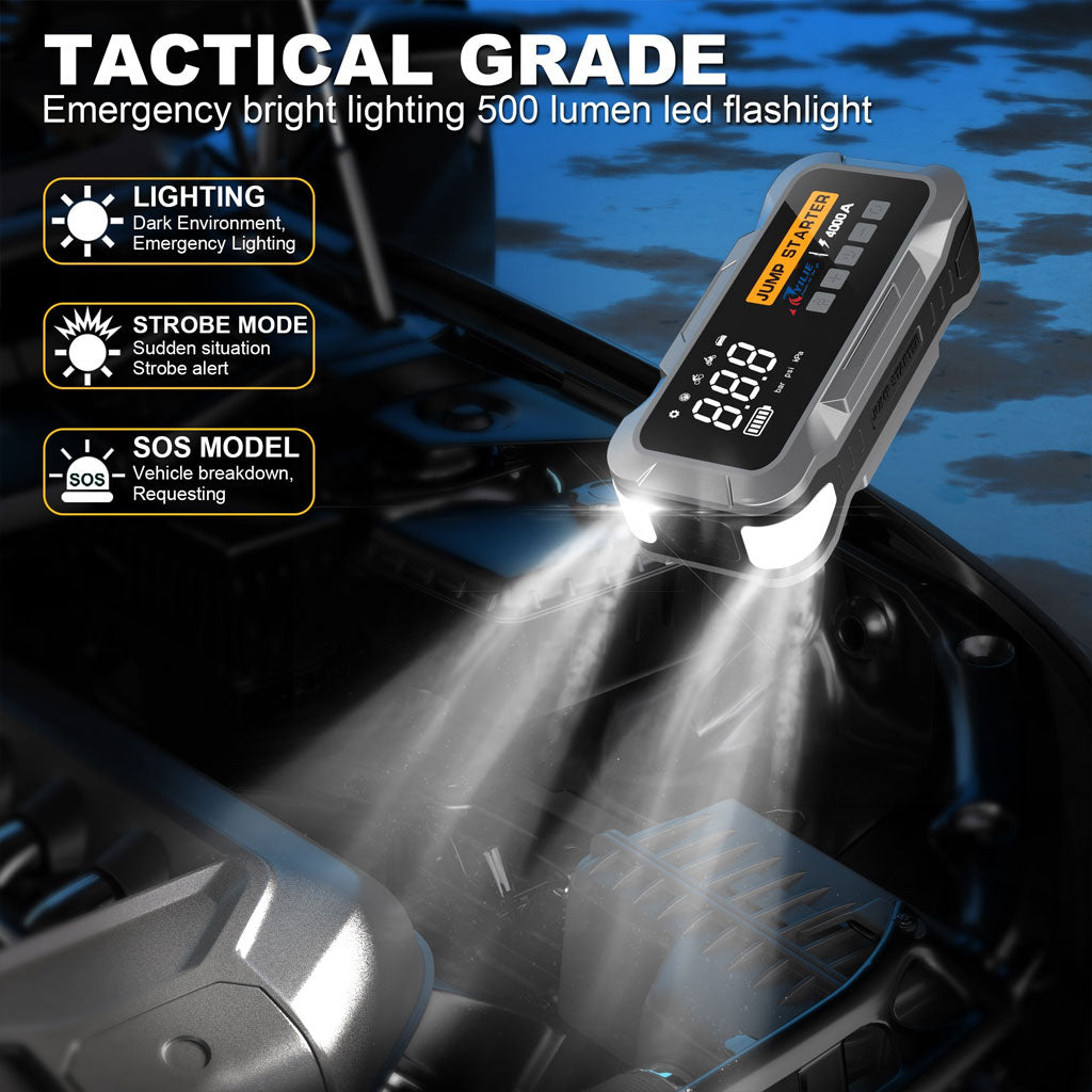 Compresseur De Voiture Avec Booster Batterie 24000mAh BEETRO BE0149 – جهاز تعزيز البطارية مع نافخ عجلات 4في1