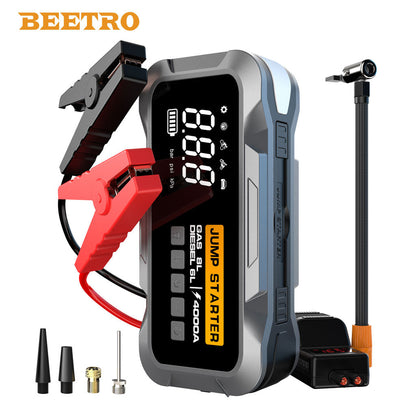 Compresseur De Voiture Avec Booster Batterie 24000mAh BEETRO BE0149 – جهاز تعزيز البطارية مع نافخ عجلات 4في1 - تنزوت