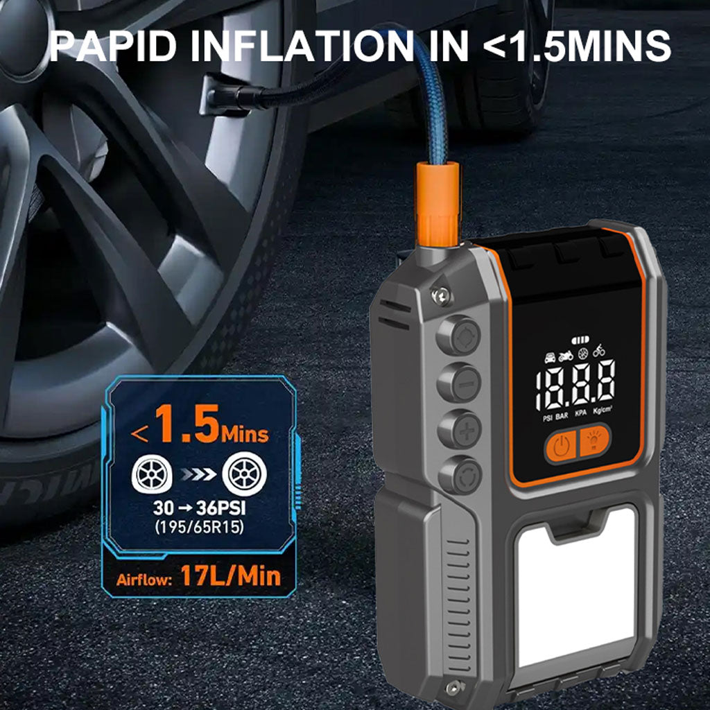 Booster Batterie 23800mAh avec gonfleur de pneu LED Light Beetro BE170 – جهاز تعزيز البطارية مع نافخ عجلات 4في1