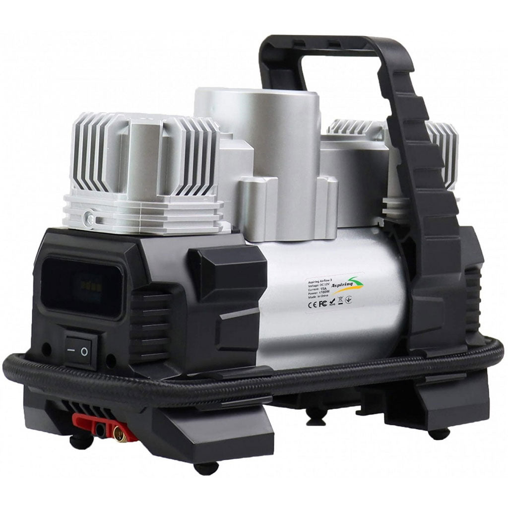 Compresseur de voiture à double piston écran LCD 180W 150psi BE0171 – جهاز ضغط العجلات للسياراة