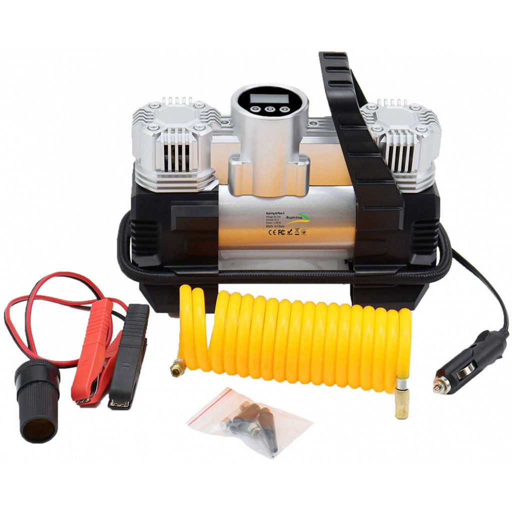Compresseur de voiture à double piston écran LCD 180W 150psi BE0171 – جهاز ضغط العجلات للسياراة
