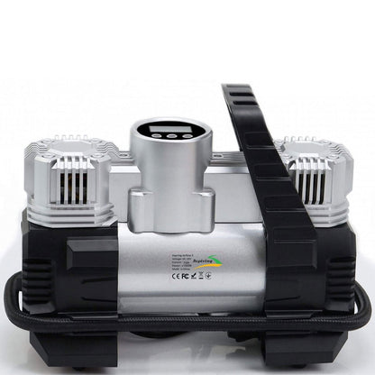 Compresseur de voiture à double piston écran LCD 180W 150psi BE0171 – جهاز ضغط العجلات للسياراة