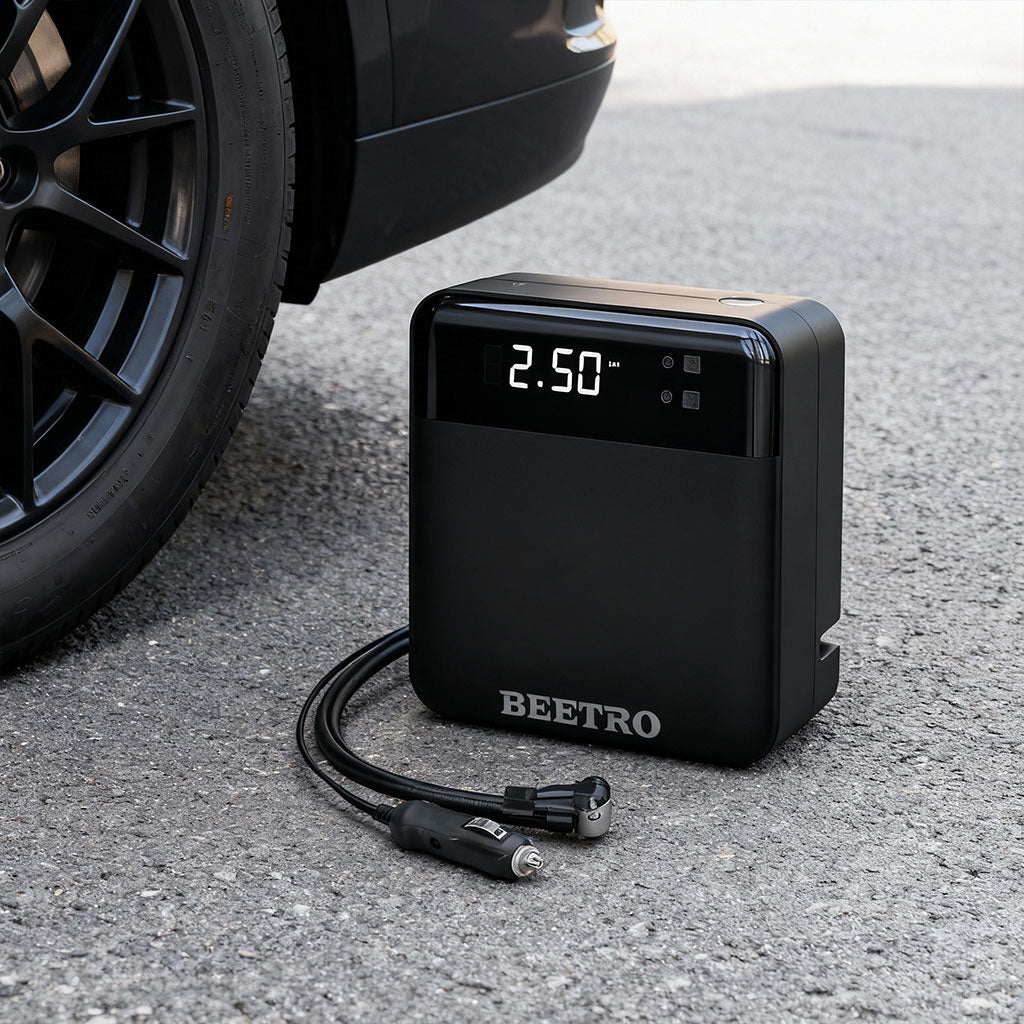 Compresseur de voiture écran LCD 100W 150psi BE0174 – جهاز ضغط العجلات للسياراة
