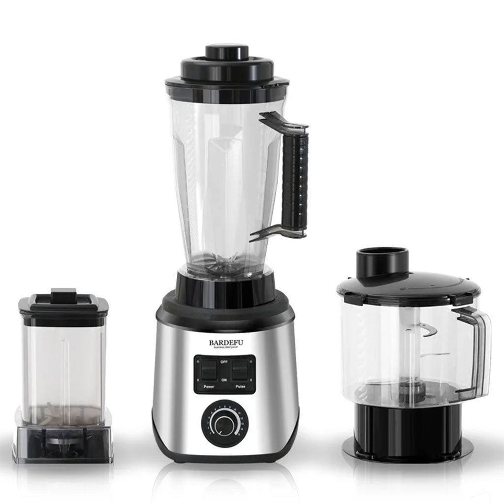 BARDEFU Blender Mixeur Electrique 3 En 1 Avec Mini Hachoir Et Moulin 9500W – خلاط كهربائي 3 في 1 مع مفرمة ومطحنة
