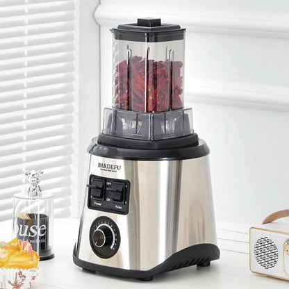 BARDEFU Blender Mixeur Electrique 3 En 1 Avec Mini Hachoir Et Moulin 9500W – خلاط كهربائي 3 في 1 مع مفرمة ومطحنة