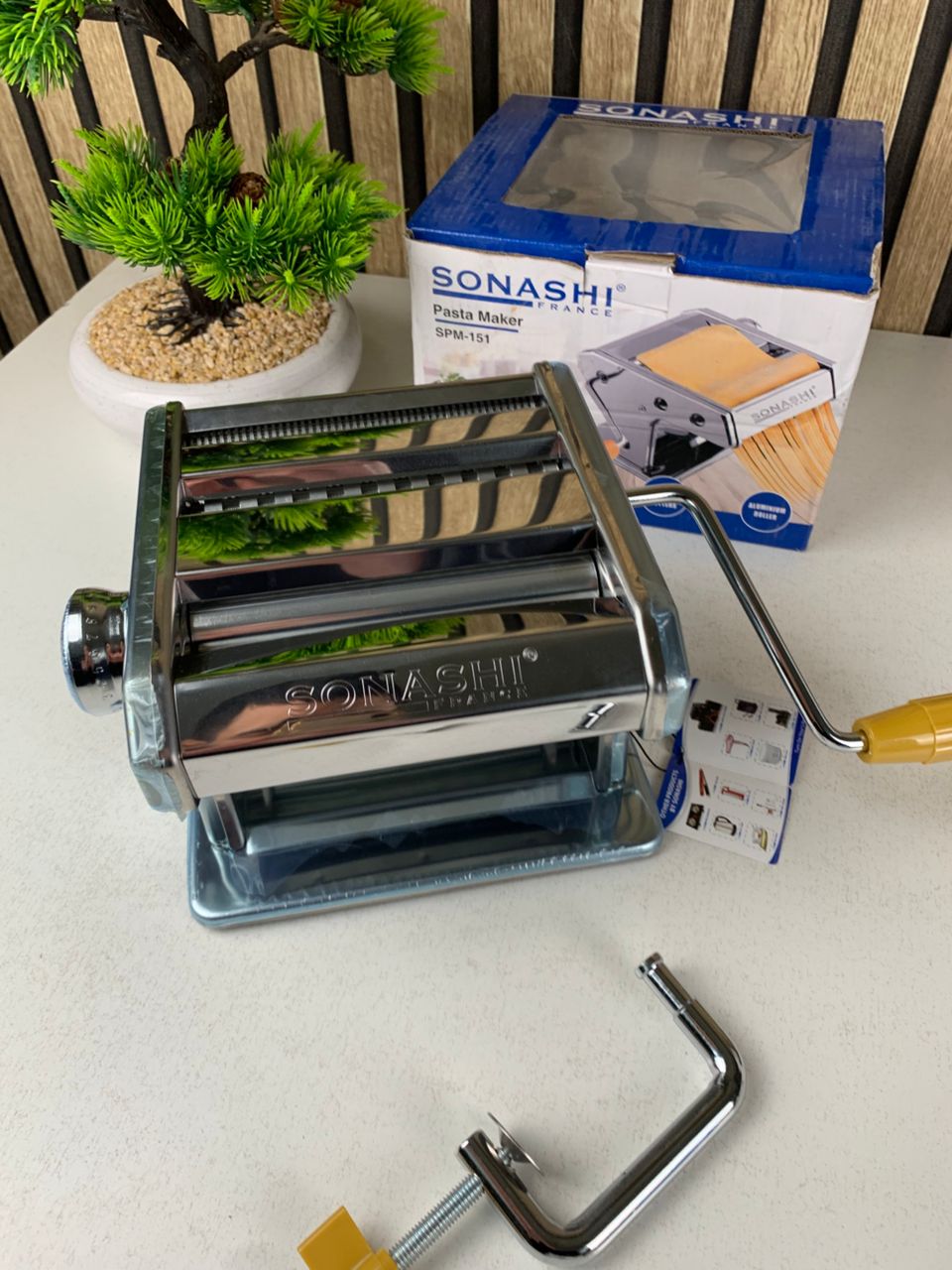 Machine À Pâtes et Nouilles Manuelle 3en1 Sonashi SPM-151 – ماكينة تحضير العجائن