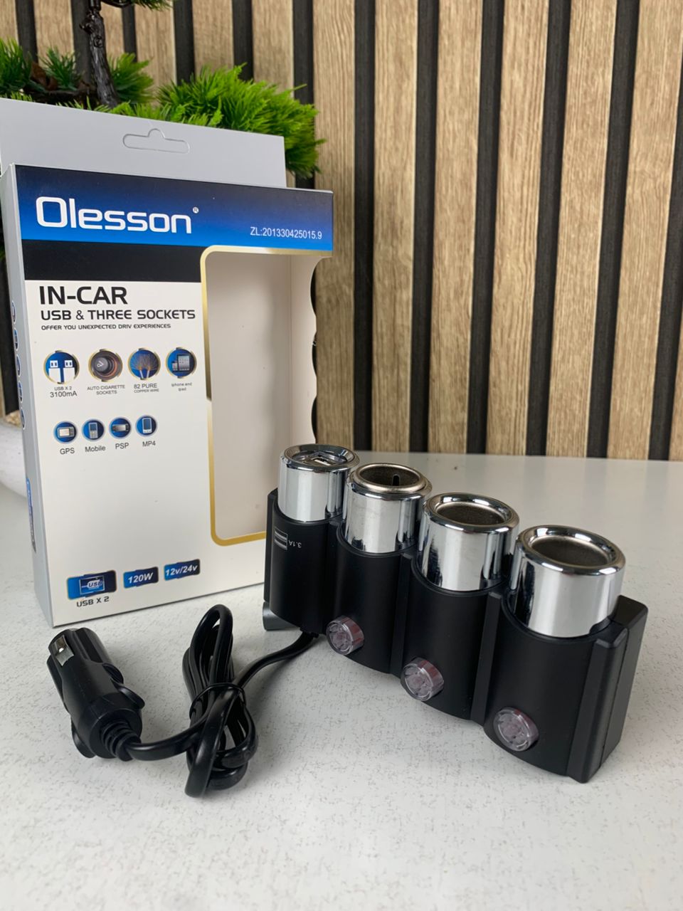 Olesson Extension allume cig-are OEM avec 2 ports charge rapide