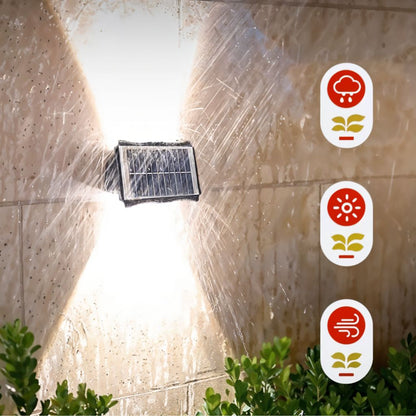 Projecteur Solaire Étanche IP65 pour Jardin et Terrasse - ضوء جداري خارجي يعمل بالطاقة الشمسية مقاوم للماء