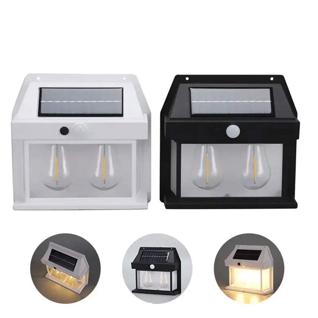 Pack 2 Double Lanterne Vintage Bougie Murale – عرض خاص مصباحين بالطاقة الشمسية