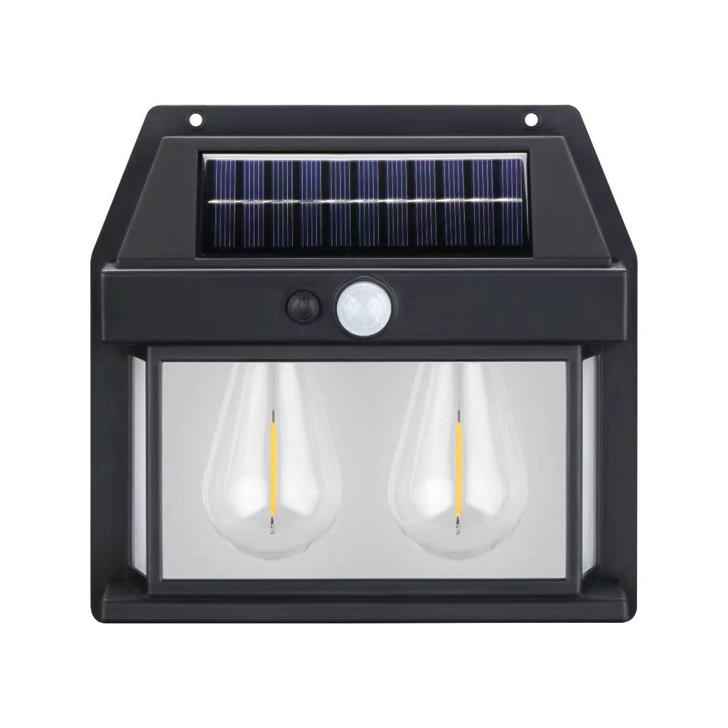 Double Lanterne Vintage Bougie, nouvelle lampe murale à induction solaire
