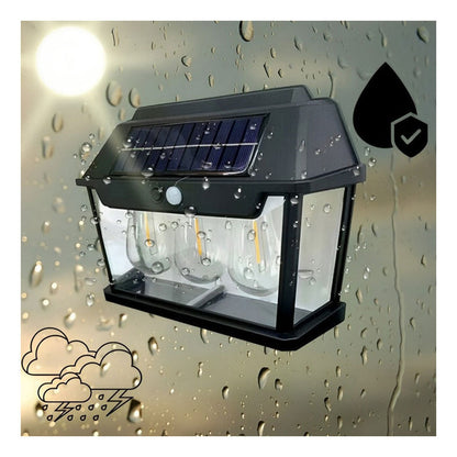 Triple Lanterne Vintage Bougie, nouvelle lampe murale à induction solaire
