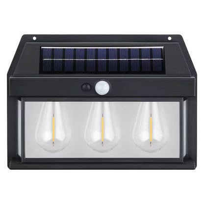 Triple Lanterne Vintage Bougie, nouvelle lampe murale à induction solaire