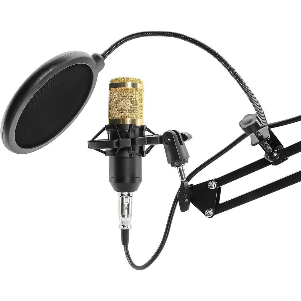 Kit de Microphone à Condensateur BM800 avec Carte Son V8s – طقم ميكروفون إحترافي مع جهاز تعديل الصوت