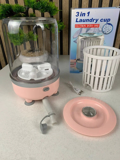 Machine à laver 3L Portable pour sous-vêtements avec lumière bleue – غسالة ملابس محمولة