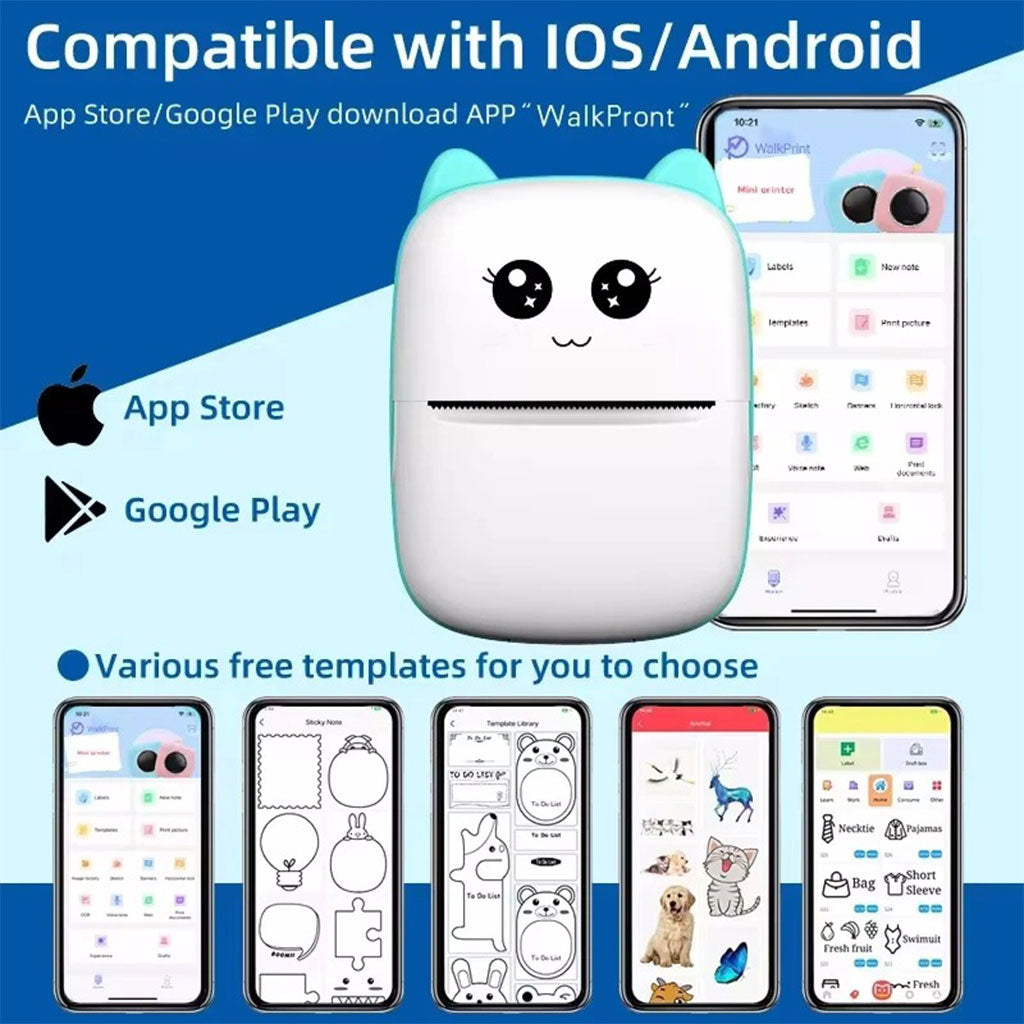 Mini imprimante Thermique Bluetooth sans Fil pour Smartphone – طابعة حرارية لاسلكية