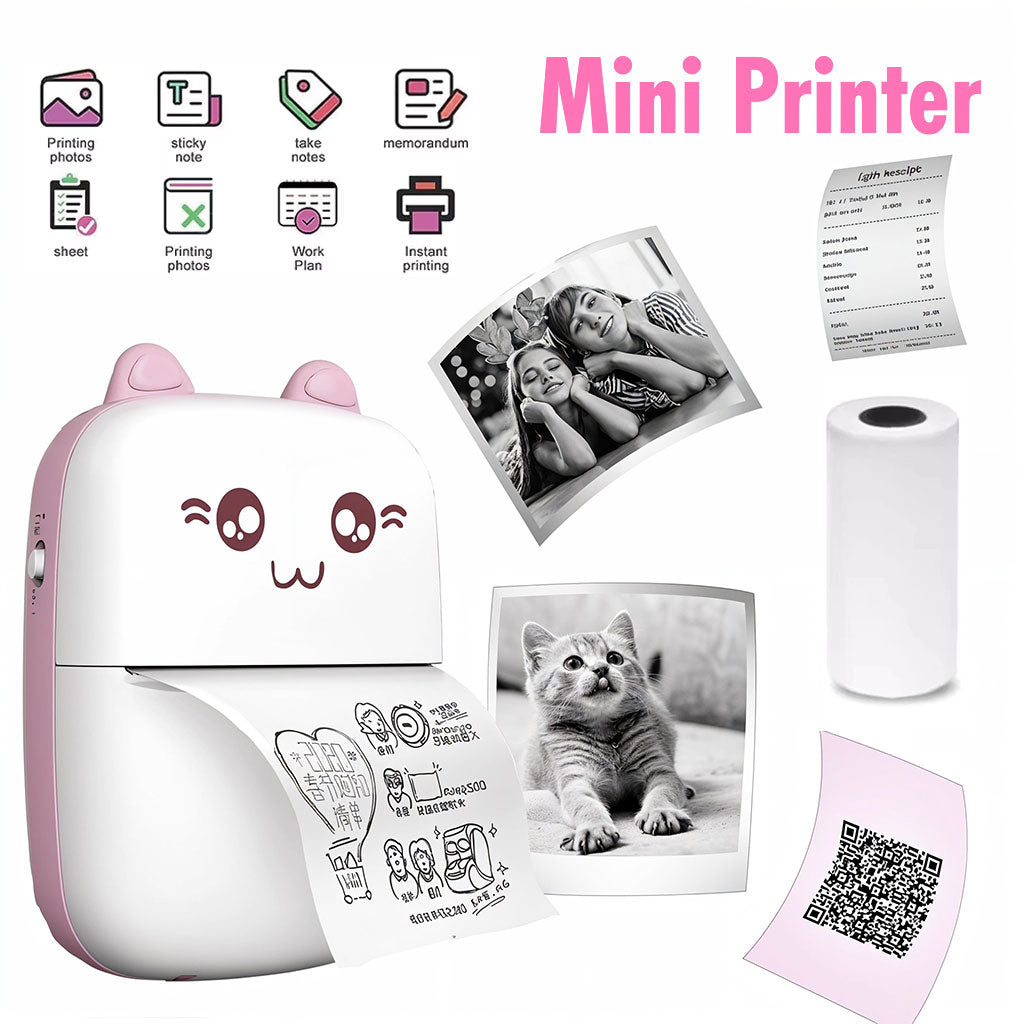 Mini imprimante Thermique Bluetooth sans Fil pour Smartphone – طابعة حرارية لاسلكية تنزوت