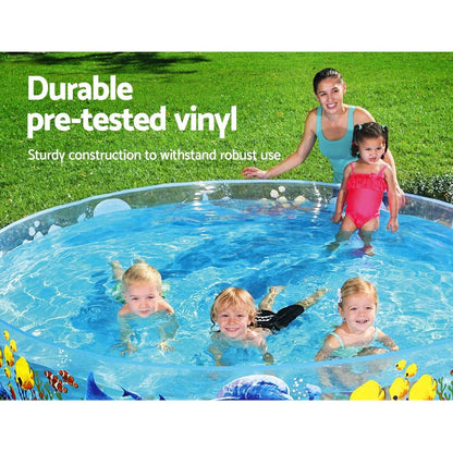 Piscine AquariumRonde en Vinyle et PVC Transparente Pour Enfants 183x38cm#55030