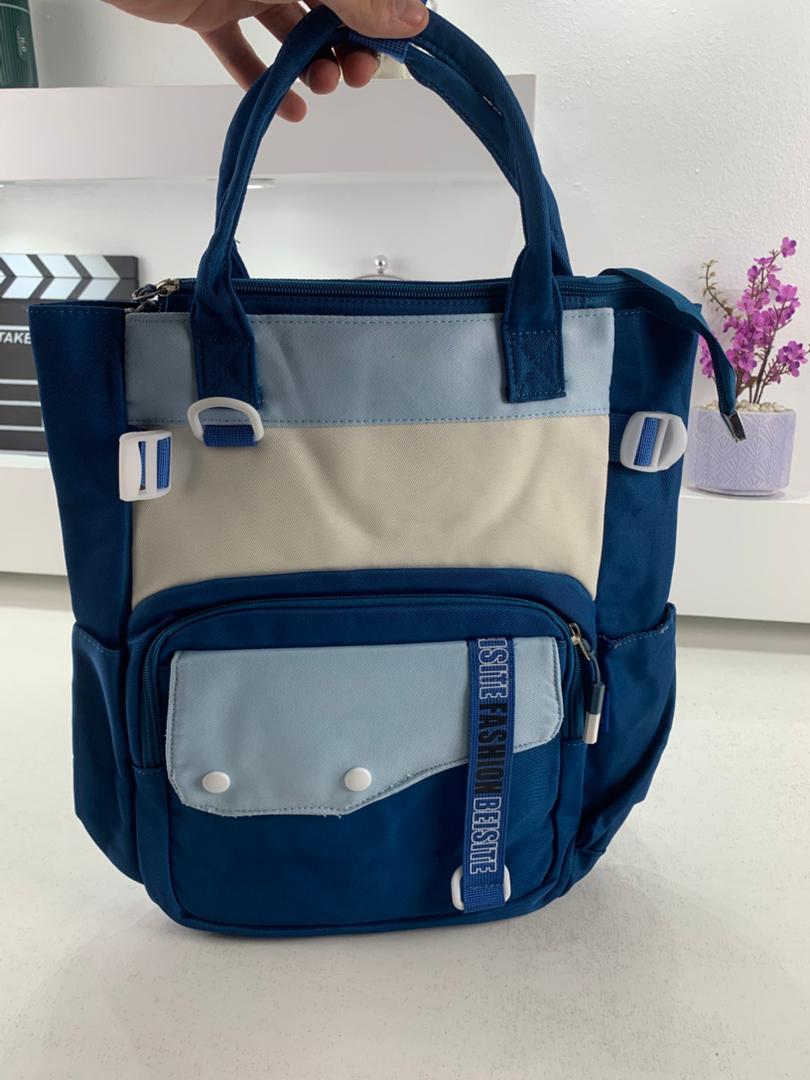 Ensemble de sacs d’école Kawai pour Enfants 2Pcs Avec Pochette Bleu Ciel – محفظة 2 قطع كاواي مع محفظة صغيرة أزرق فاتح