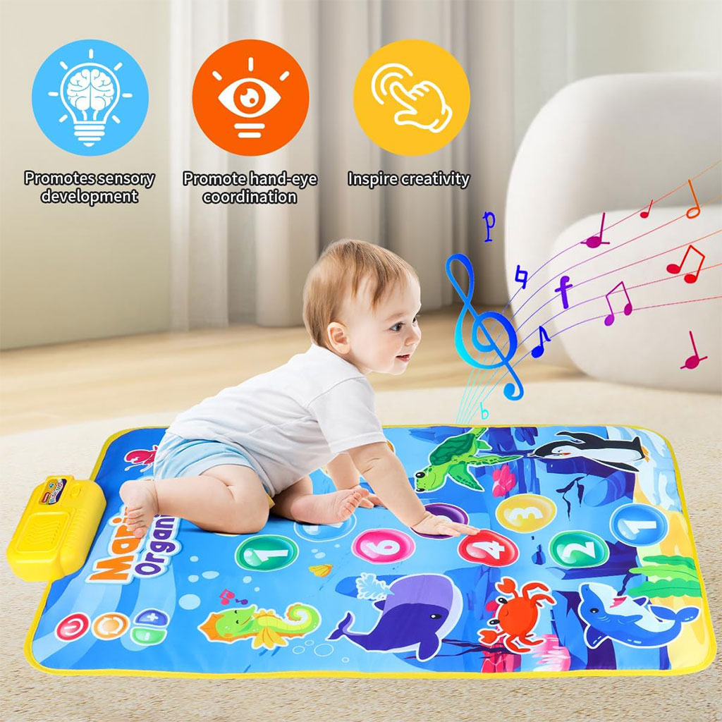 Tapis Musical et Jouet Éducatif pour Enfants 63x43cm – بساط ألعاب للرضع