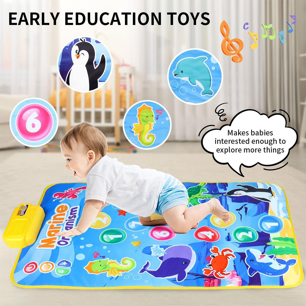 Tapis Musical et Jouet Éducatif pour Enfants 63x43cm – بساط ألعاب للرضع
