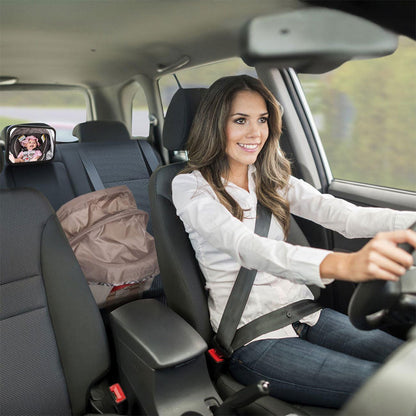 Rétroviseur pour siège auto bébé grand angle rotatif à 360 degré – مرآة خلفية لمراقبة الأطفال