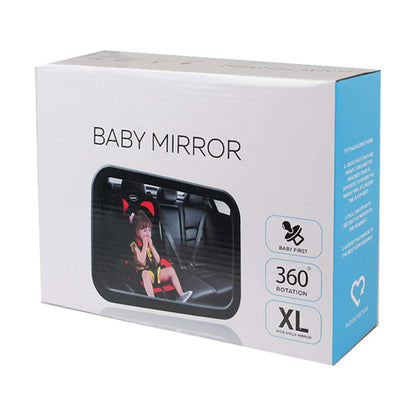 Rétroviseur pour siège auto bébé grand angle rotatif à 360 degré – مرآة خلفية لمراقبة الأطفال