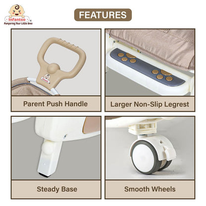 Chaise à bascule portable pour enfants avec poignée parentale inclinaison multi-positions – كرسي أطفال بعدة وضعيات للجلوس