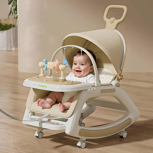 Chaise à bascule portable pour enfants avec poignée parentale inclinaison multi-positions – كرسي أطفال بعدة وضعيات للجلوس - تنزوت