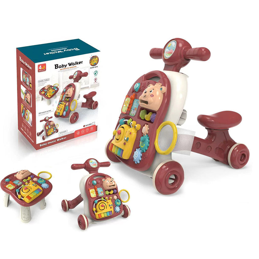 Trotteur 3en1 avec Musique et Lumières Baby Walker – دراجة أطفال ومشاية موسيقية تنزوت