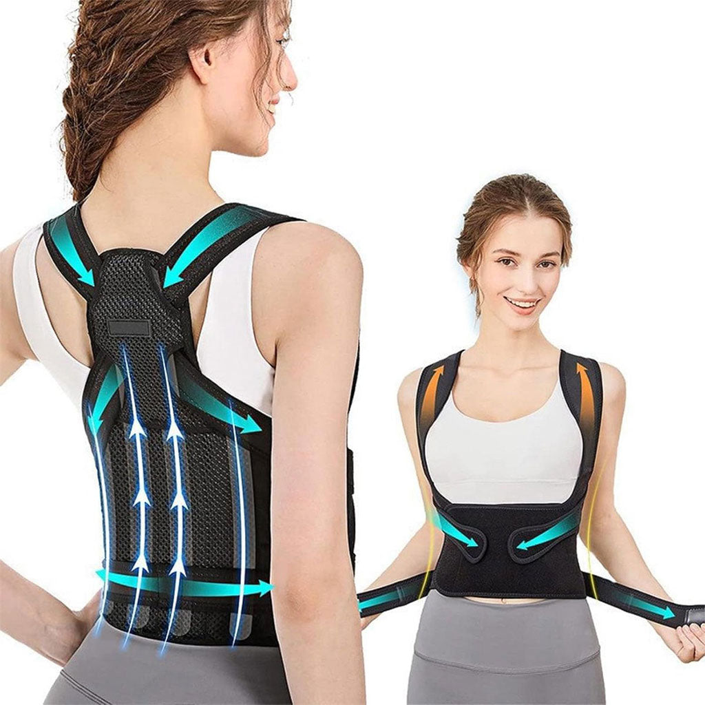 Support Dorsal Respirant et Réglable pour la Correction de la Posture – حزام شد الظهر
