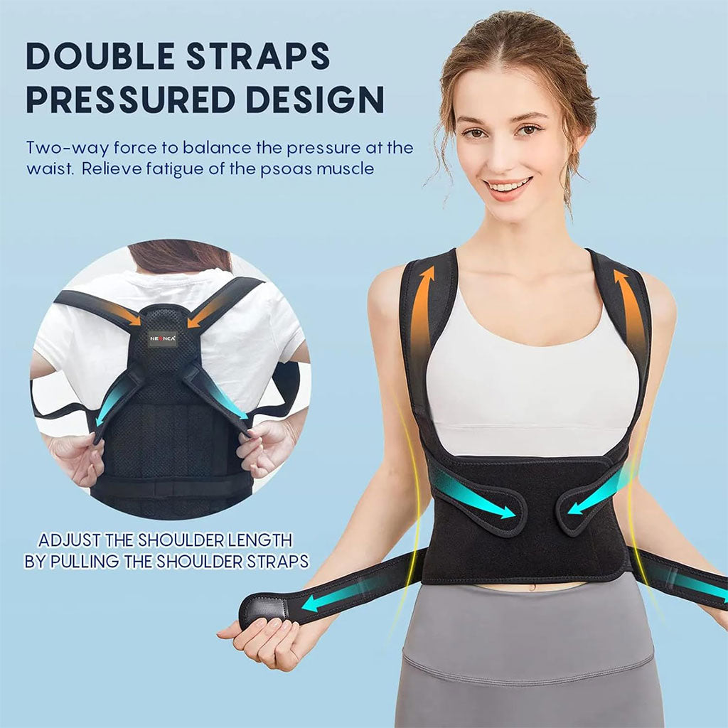 Support Dorsal Respirant et Réglable pour la Correction de la Posture – حزام شد الظهر