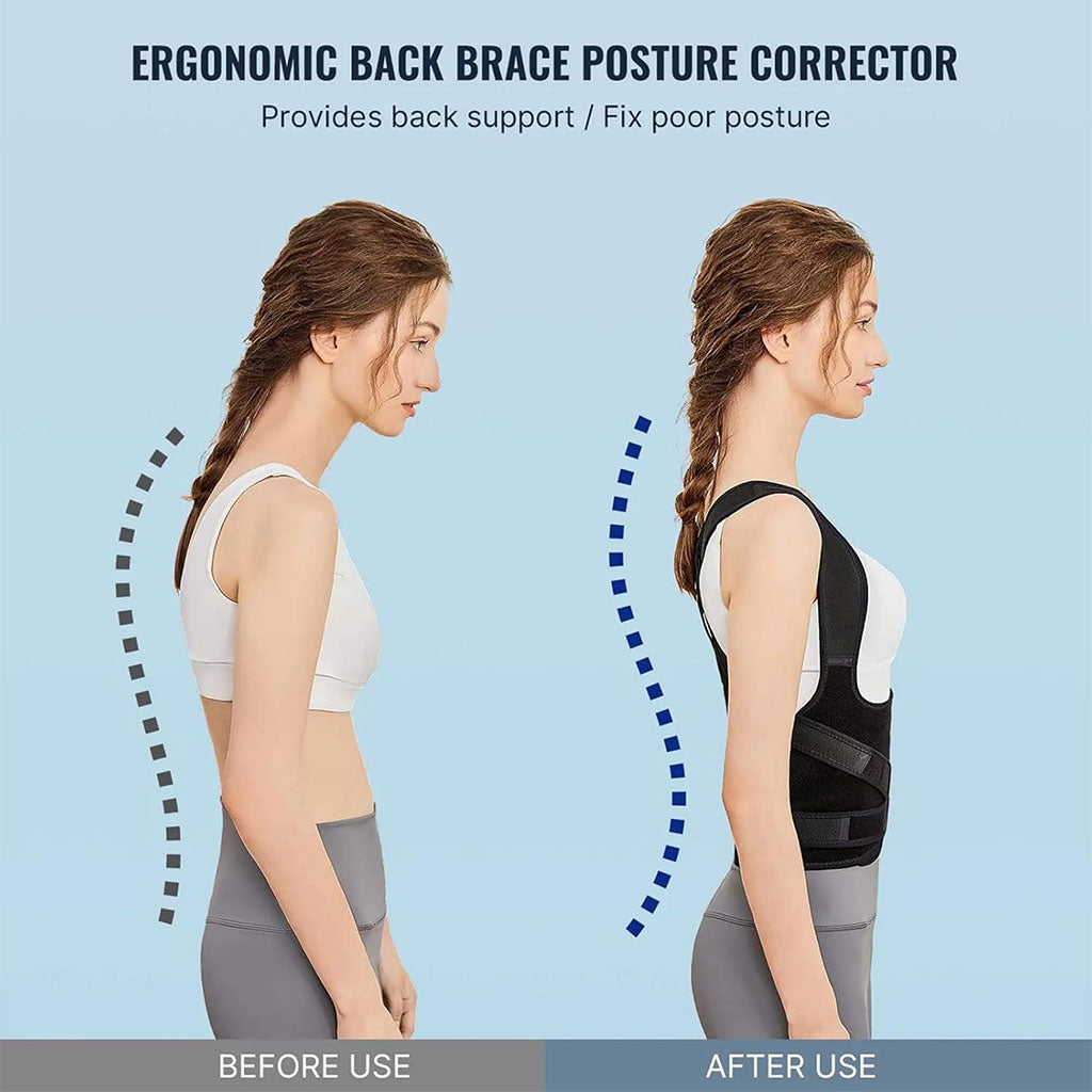 Support Dorsal Respirant et Réglable pour la Correction de la Posture – حزام شد الظهر