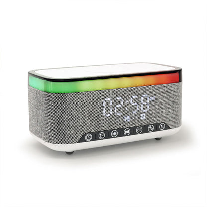Haut-parleur Bluetooth intelligent, veilleuse créative de bureau, chargeur audio sans fil, lumière d’ambiance de chevet