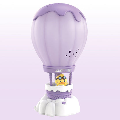 Lampe de table LED pour chambre d'enfant, rechargeable en forme de montgolfière