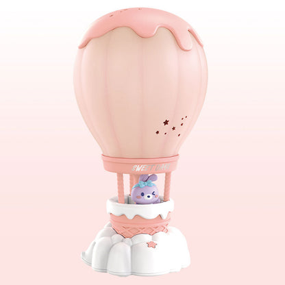 Lampe de table LED pour chambre d'enfant, rechargeable en forme de montgolfière