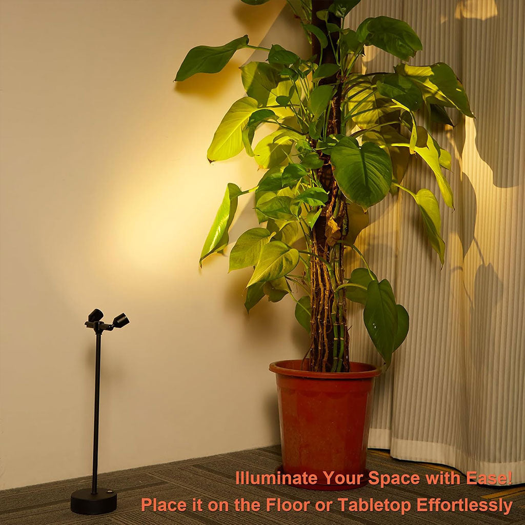 Lampe de bureau LED rétro à double tête rotative à 360 degré – مصباح مكتب بعدة أوضاع إضاءة